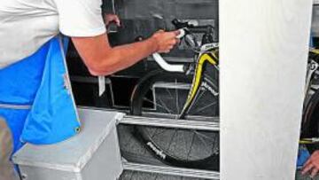 La máquina de rayos X.