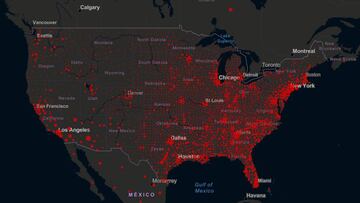 California y Texas bajaron sus positivos por d&iacute;a, pero, a pesar de esto, se siguen reportando muchos contagios. Para este s&aacute;bado fueron m&aacute;s de 40 mil.