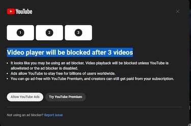 Google quiere evitar que uses bloqueadores de anuncios para ver YouTube