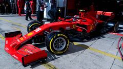 Formula One F1 - Eifel Grand Prix - Nurburgring, Nurburg, Germany - October 10, 2020  Ferrari&#039;s Charles Leclerc in the pits  FIA/Handout via REUTERS??ATTENTION EDITORS - THIS IMAGE HAS BEEN SUPPLIED BY A THIRD PARTY. NO RESALES. NO ARCHIVES