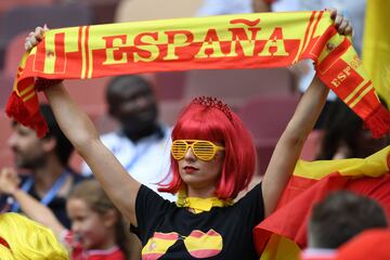 Española presente en el duelo frente a Rusia. 