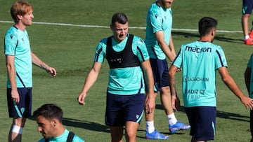 Momento del entrenamiento del C&aacute;diz.