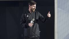 26/01/18  FC Barcelona
 Leo Messi presenta nuevas botas Adidas
 
  
