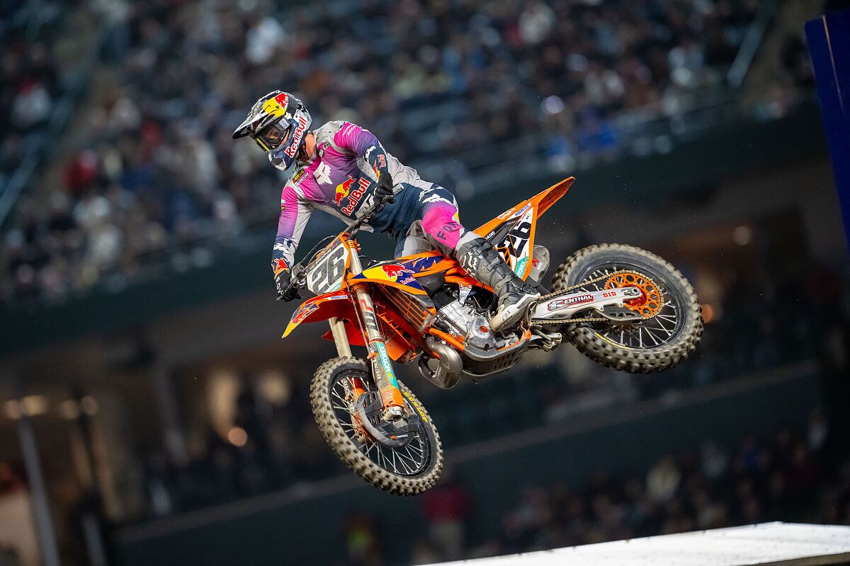 Jorge Prado, con la KTM en Anaheim II.