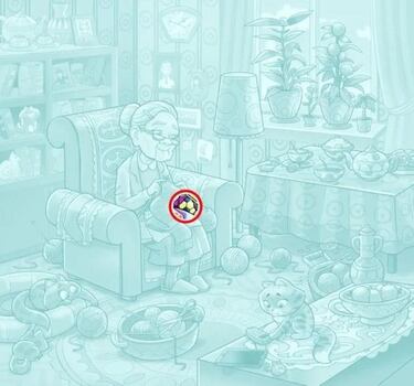 Encuentra la pelota en cinco segundos: el acertijo visual de la abuela que te sorprenderá