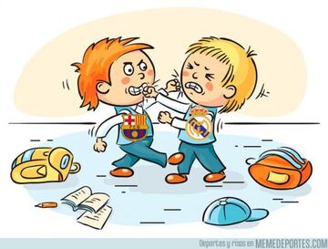 Real Madrid y Barcelona, protagonistas de los mejores memes de la jornada