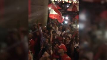 Recibimiento de América de Cali en Chile