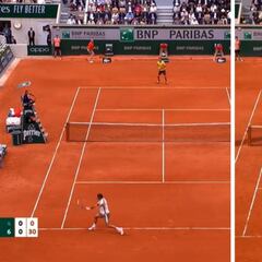 Hace que parezca fácil lo imposible: Federer y dos dejadas para el recuerdo