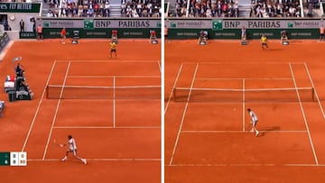 Hace que parezca f¨¢cil lo imposible: Federer y dos dejadas para el recuerdo
