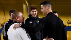 Cristiano Ronaldo visitó al Real Madrid.