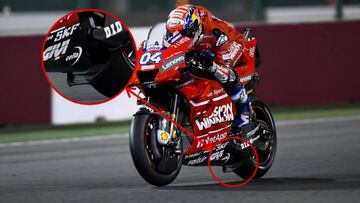 Ducati de Dovizioso en Qatar con el &#039;spoiler&#039;.