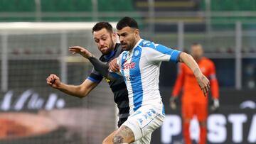 Sigue en vivo online Inter - Napoli, juego por la fecha 12 de la Serie A, que se disputará en el Giuseppe Meazza, desde las 2:45 p.m