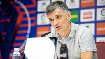 Jos&eacute; Luis Mendilibar, entrenador del Eibar en rueda de prensa.