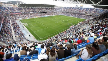 Lleno en La Rosaleda de Málaga