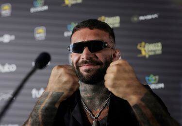 Franco Tenaglia, durante la presentación de la velada del Bare Knuckle Fighting Championship (BKFC) en el Hotel Hard Rock.