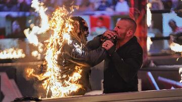 Randy Orton y Bray &#039;The Fiend&#039; Wyatt en TLC 2020.