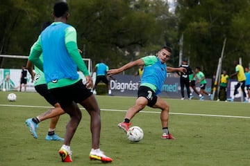 Imágenes del entrenamiento de Atlético Nacional previo al clásico con Independiente Medellín.