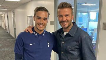 El conjunto ingl&eacute;s tuvo la visita de David Beckham en sus instalaciones y aprovecharon para desearle &eacute;xito en el f&uacute;tbol de Estados Unidos.