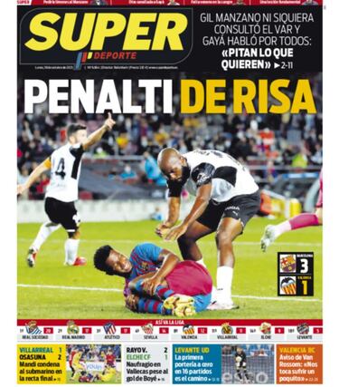 Indignación en Valencia con Gil Manzano: "Penalti de risa"