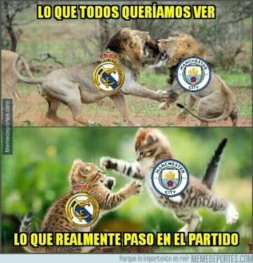 Los memes más divertidos del Manchester City vs Real Madrid