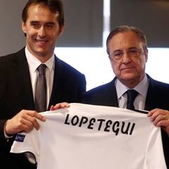 Florentino Pérez pone en aviso a Lopetegui