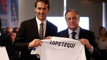 Florentino Pérez pone en aviso a Lopetegui