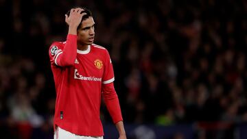 Raphael Varane, jugador del Manchester United, durante un partido.