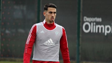 Martín Calderón ha completado su segunda sesión de entrenamiento con el Mirandés.