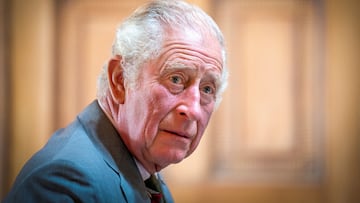 FILE PHOTO: Britain's Prince Charles, known as the Duke of Rothesay while in Scotland, takes part in a roundtable with attendees of the Natasha Allergy Research Foundation seminar to discuss allergies and the environment, at Dumfries House in Cumnock, Scotland, Britain, September 7, 2022. Jane Barlow/Pool via REUTERS/File Photo