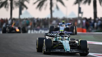 Fernando Alonso (Aston Martin AMR23). Yas Marina, Abu Dhabi. F1 2023.