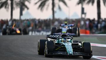 Fernando Alonso (Aston Martin AMR23). Yas Marina, Abu Dhabi. F1 2023.