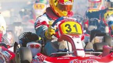 <b>ESPECTÁCULO. </b>Las competiciones de kárting son muy emocionantes por la enorme igualdad existente entre los pilotos y sus pequeños monoplazas.