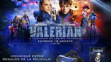 Gana unas gafas VR y un cómic de la película Valerian