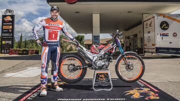 Bou en la presentación del Repsol Honda de trial.