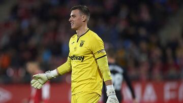 Lunin con el Leganés.