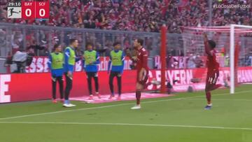 Uno de esos goles del Bayern que aterroriza ver y nada menos que a la mejor defensa de la liga