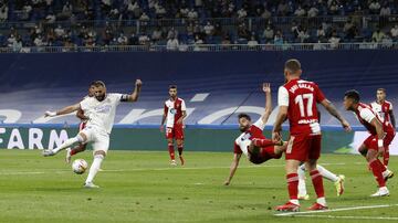 Benzema empató el partido. 1-1.