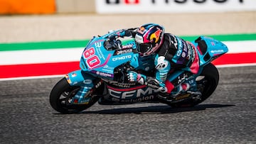 Así quedó David Alonso en la clasificación del GP de Moto2 de Italia: en esta posición saldrá en la carrera