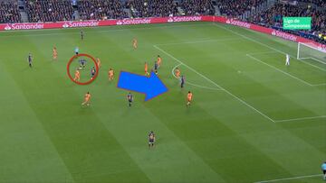 El pase de Arthur entre 5 rivales que hace soñar al Camp Nou