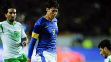 Kaká, en un lance del encuentro entre Brasil e Irak.