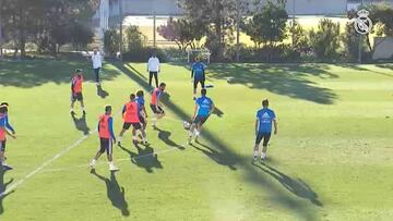 Zidane dirige el primer entrenamiento sin los internacionales