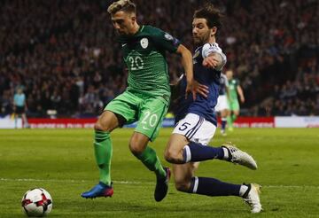 Kampl in action for Slovenia.