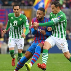 1X1 del Barcelona: Memphis, el león ruge como un gatito