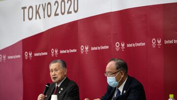 El presidente del Comit&eacute; Organizador de Tokio 2020 Yoshiro Mori, habla tras una reuni&oacute;n del comit&eacute; organizador de los Juegos Ol&iacute;mpicos en Tokio.