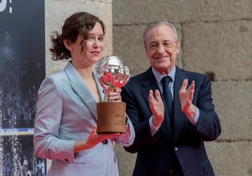 Isabel Díaz Ayuso y Florentino Pérez.