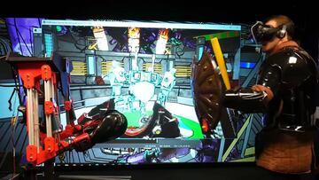 Un juego de lucha en VR en el que te pegan de verdad físicamente