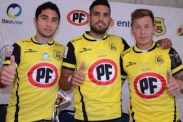 San Luis de Quillota ya utilizó sus tres cupos para reforzrase. Camilo Rencoret (izquierda), Arnaldo González (centro), argentino ex Quilmes, y Pablo Magnin (derecha), delantero argentino que viene de Instituto de Córdoba.