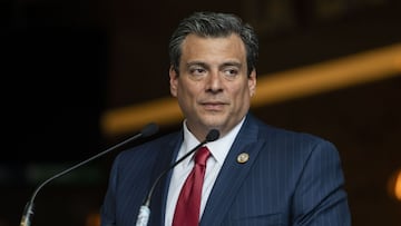 Mauricio Sulaimán durante una conferencia de prensa