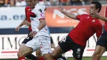 <b>GOLEADOR. </b>Flaño con Hemed, que en el partido de la temporada pasada apuntó dos goles.