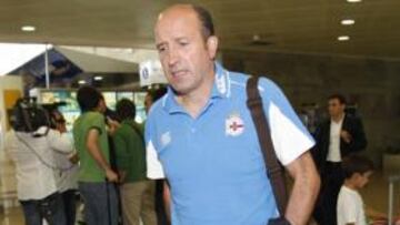 <b>CAPACITADOS.</b> Miguel Angel Lotina, entrenador del Deportivo de La Coruña, explicó tras el entrenamiento del miércoles que si no son capaces de eliminar al Brann es que no tienen ninguna opción en la UEFA.